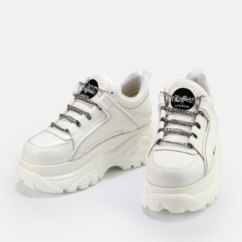  Classic Sneaker Low Leder, Weiß/Silber