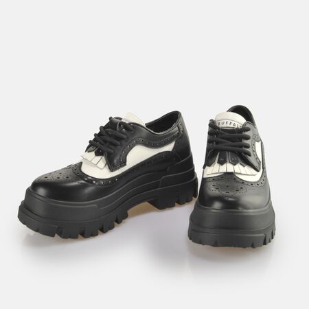 Aspha Brogue Chaussures basses véganes, noir  