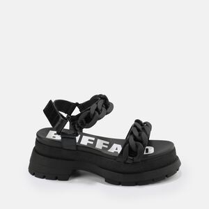 Rude Chain platform sandal vegan, black