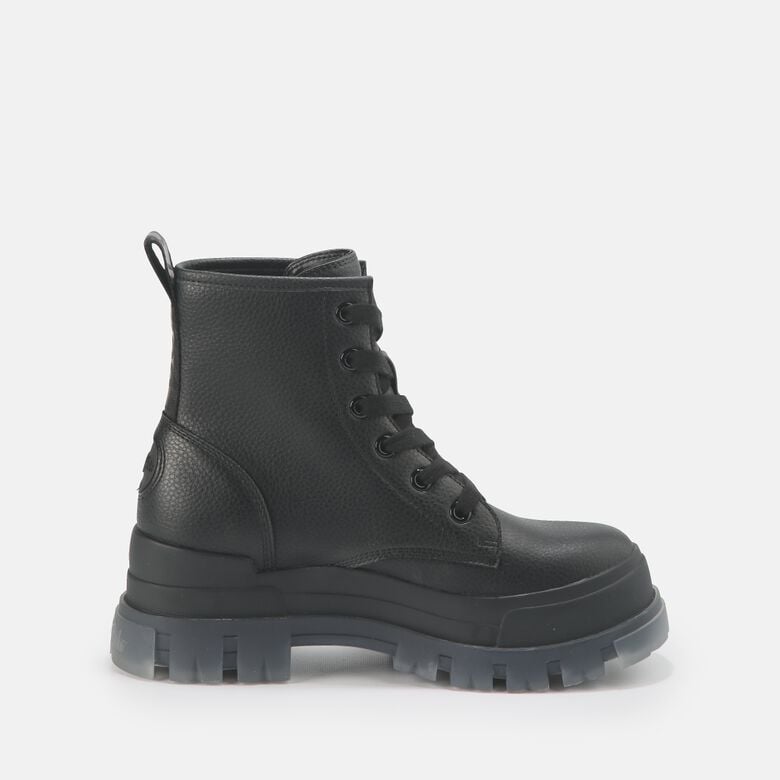 Aspha RLD vegan boots, black/transparent