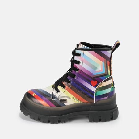 Aspha RLD Ankle-Boot vegan, schwarz/rainbow  
