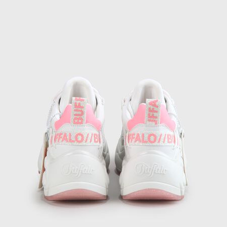 BUFFALO x LEOOBALYS Binary Sneaker, white/pink