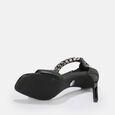 Blair Chain ankle-strap sandals vegan, black