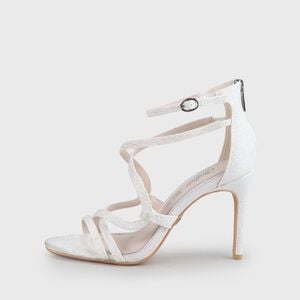 Yvonne Ankle-Strap Sandal, white