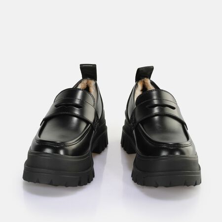 Aspha Loafer Warm Chaussures basses vegan, noir  