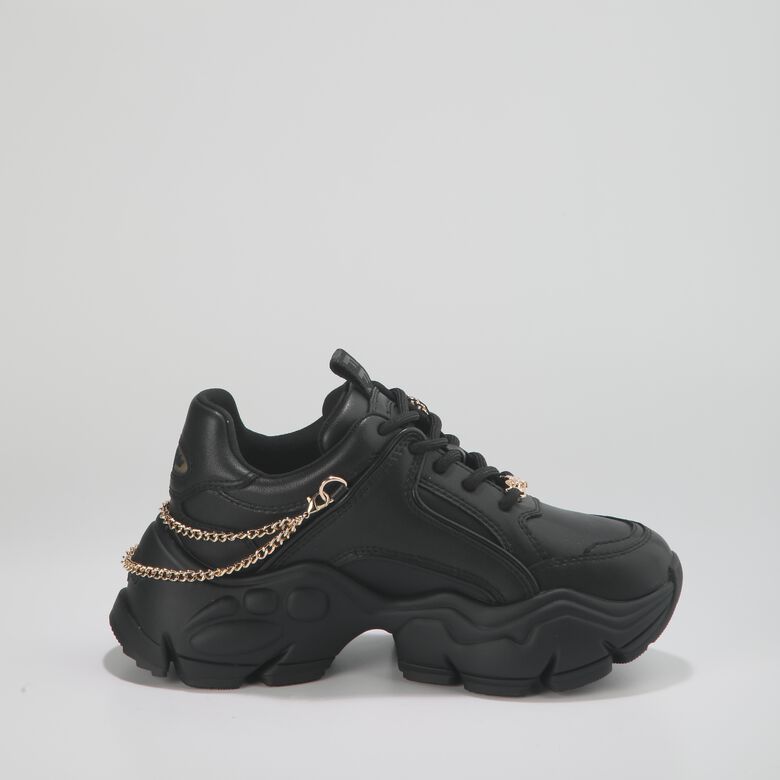 Binary Chain 2.0 Sneaker Low vegan, schwarz/gold