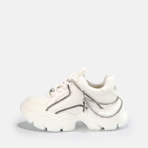 Binary Chain 2.0 Sneaker Low vegan, weiß/silber