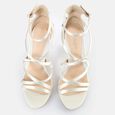 Claudia Ankle-Strap Sandal, ivory