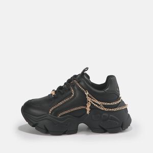BINARY CHAIN 2.0 HOMME - BASKETS BASSES - IMI NAPPA - NOIR/OR