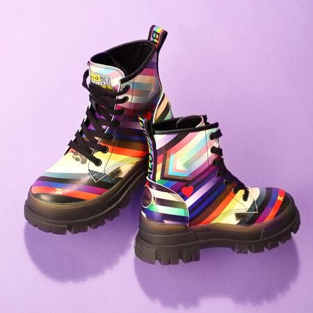 Aspha RLD Ankle-Boot vegan, black/rainbow  