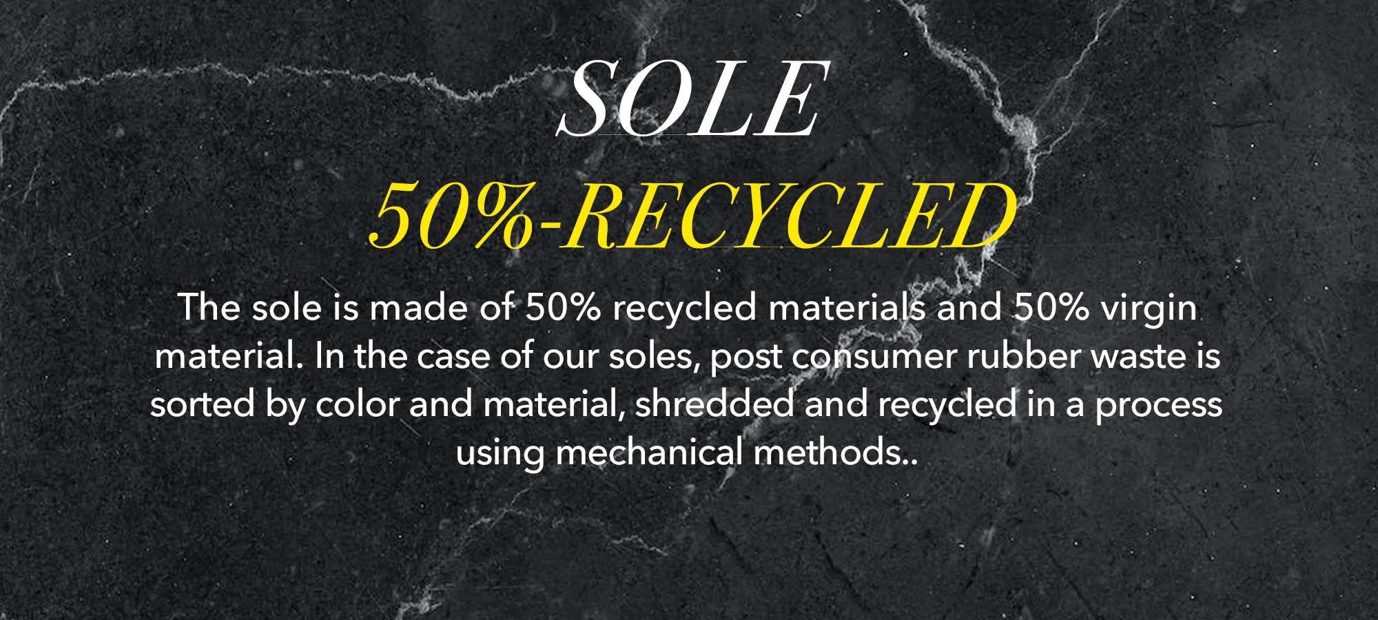 SOLE 50%-RECYCLED